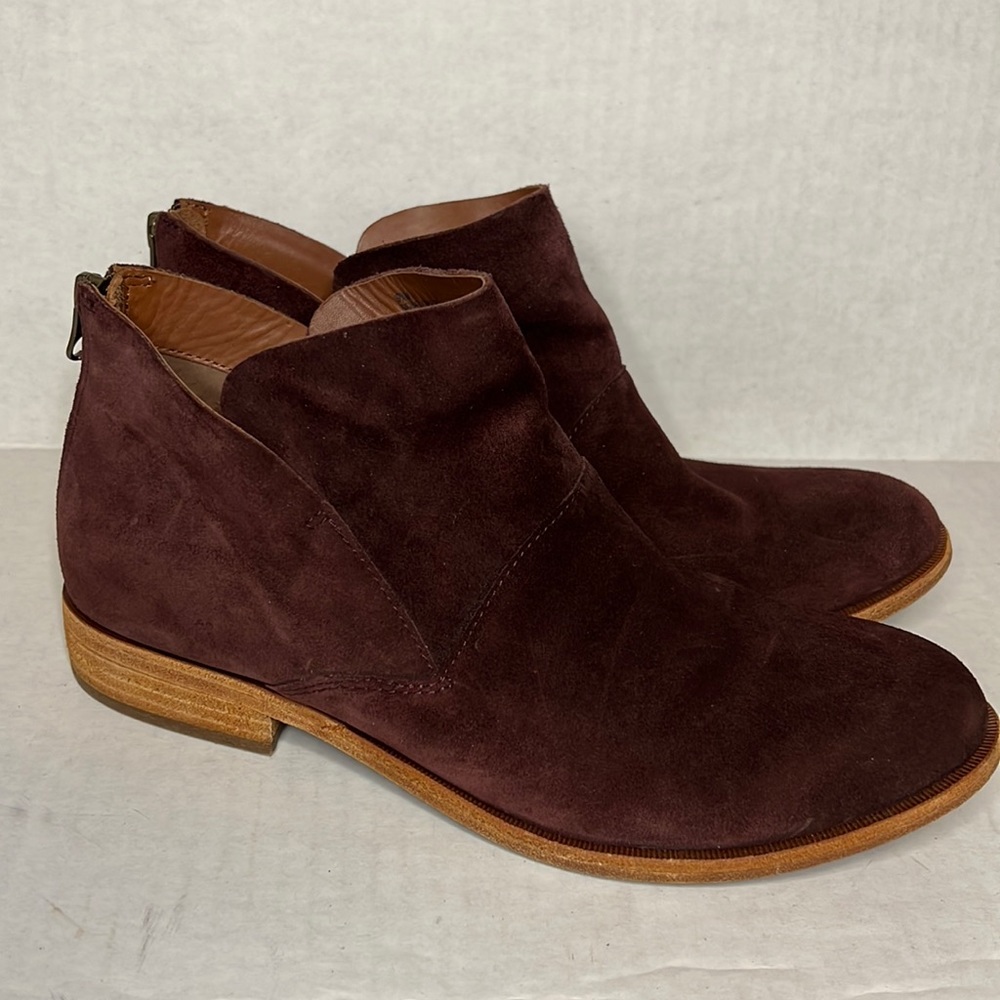 Kork Ease Renny suede wine back zipper size 9.5 EC